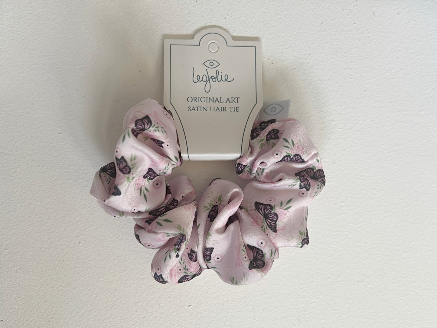 Blush Butterfly & Floral Hair Tie