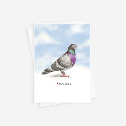 New York City Pigeon Greeting Card