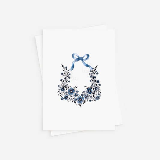 Signature Floral Crest Greeting Card