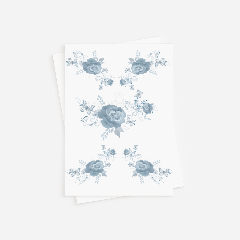 Toile Greeting Card