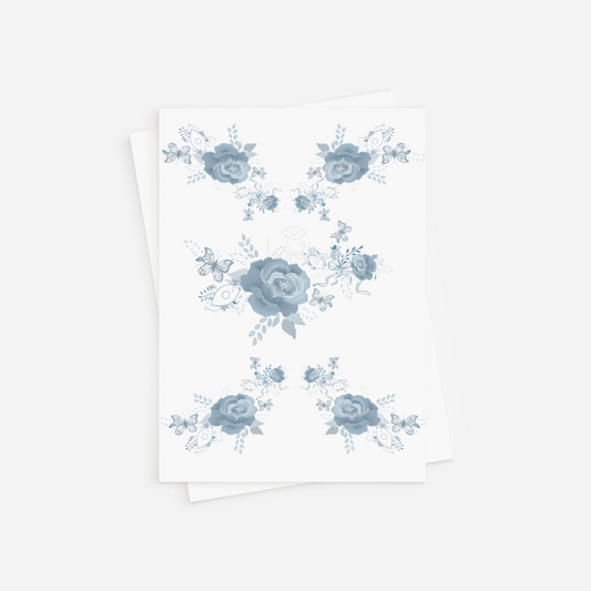 Toile Greeting Card