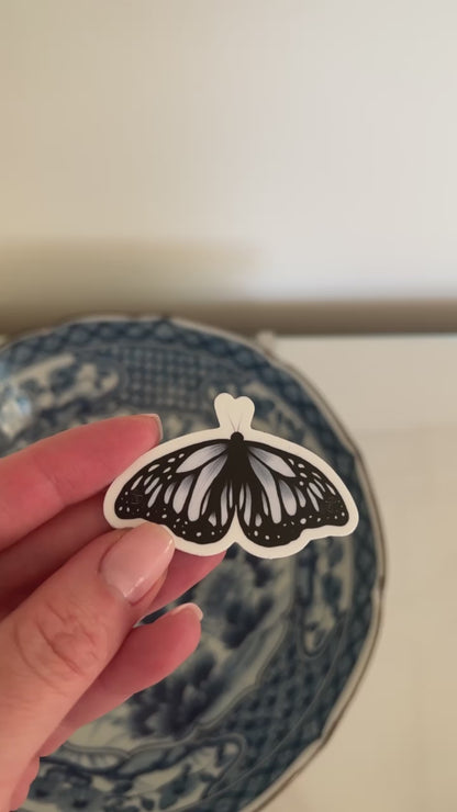 Signature Blue Butterfly Sticker