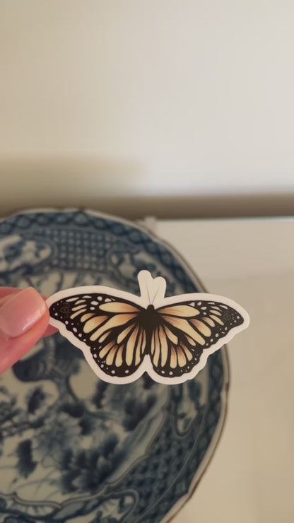 Soft Yellow Butterfly Sticker