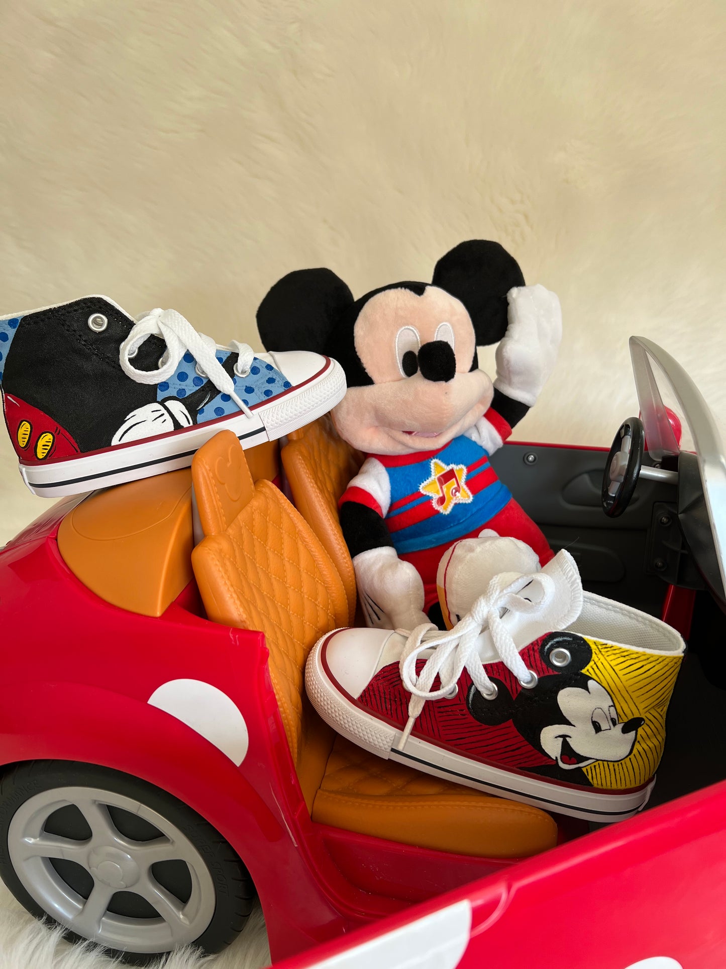 Mickey Inspired High Top Converse Sneakers