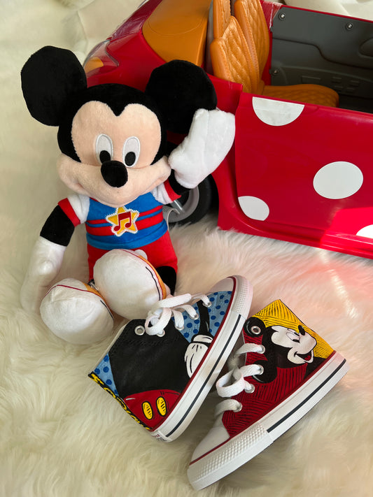 Mickey Inspired High Top Converse Sneakers